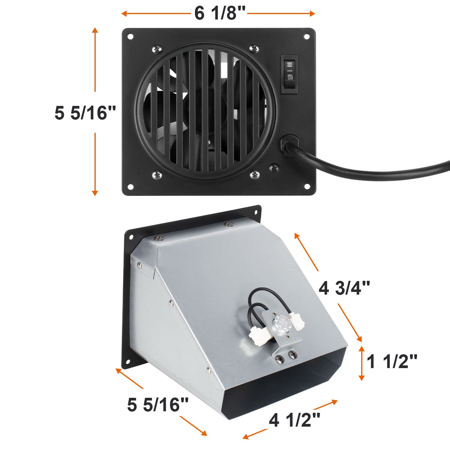 DELSbbq Wall Heater Fan Blower for Dyna-Glo Vent Free Wall Heater's, Vent Free Blower Fan for Dyna-Glo 30,000 BTU, Mr. Heater, Comfort Glow Vent Free Heaters