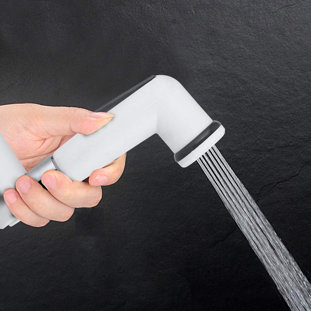 Handheld Bidet Sprayer, Portable Bidet Sprayer Set Bidet Sprayer Portable Women's Wash Sprayer Nozzle Holder Hose Kit for Bathroom Toilet White