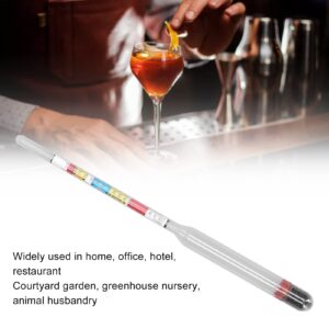 Garosa 10Pcs Triple Scale Hydrometer Home Brewing Meter Hydrometer Alcohol Home Brewing Beer Liquid Hydrometer Test Jar Household Supplies