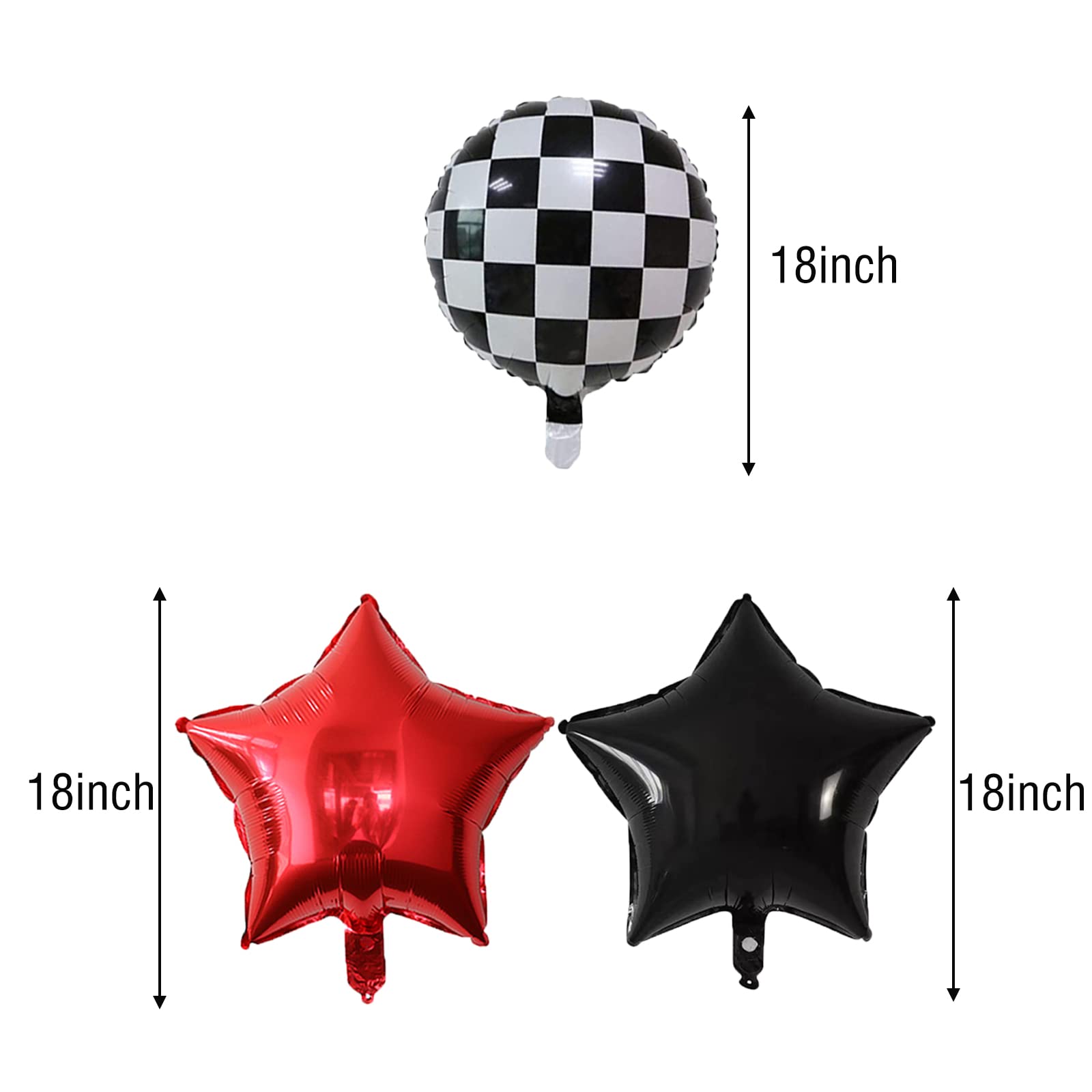 Race Car Foil Balloons Party Supplies Monster Truck Balloon Decorations Number 3 Balloons 40 Inch for Boys 3rd Birthday Baby Shower Car Theme Party Decorations (Monster Truck 3rd Birthday)