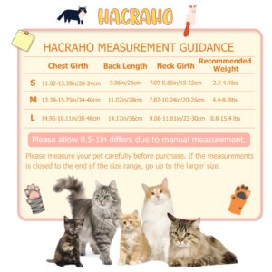 HACRAHO Cat Recovery Suit, 1 Pack Donut Pattern Cotton Cat Wound Surgery Recovery Suit Soft After Recovery Surgery for Small Cats and Dogs, M