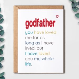 Godfather You Have Loved - Special Godfather's Day Card - Birthday Card For Godfather - Sentimental Card For Godfather - Meaningful Card For Godfather…