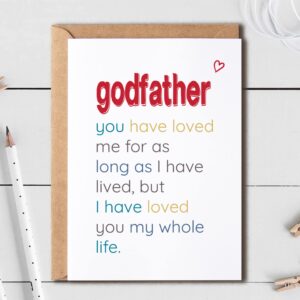 Godfather You Have Loved - Special Godfather's Day Card - Birthday Card For Godfather - Sentimental Card For Godfather - Meaningful Card For Godfather…