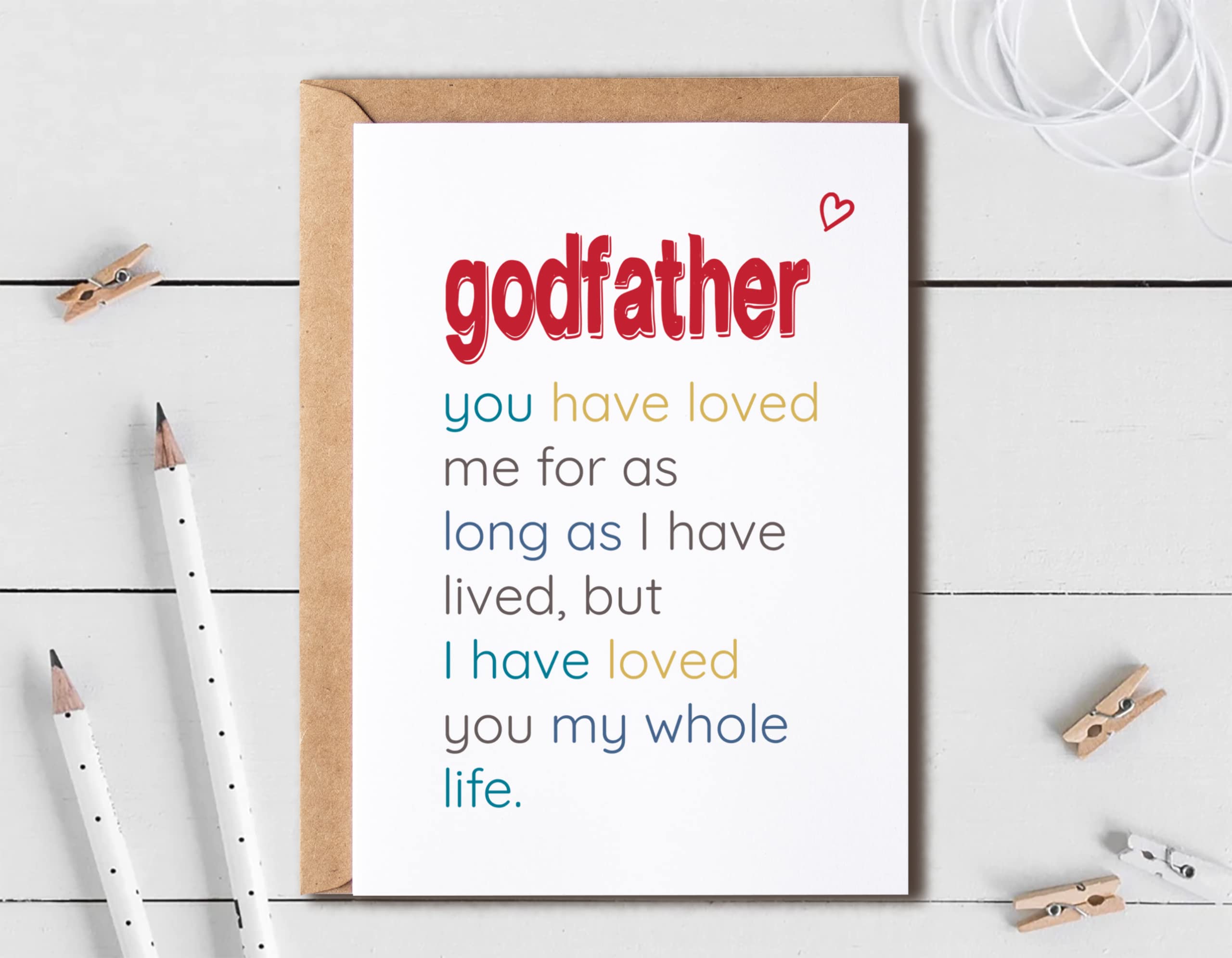 Godfather You Have Loved - Special Godfather's Day Card - Birthday Card For Godfather - Sentimental Card For Godfather - Meaningful Card For Godfather…