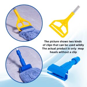 (3 Pack) Mop Head Replacement, Mop Heads Commercial,Blue Cotton Looped End String, Wet Industrial Cleaning Vintage Mop Head Replacements Refill, Swinger Loop Mop, for Heavy Duty Rubbermaid Mop Heads