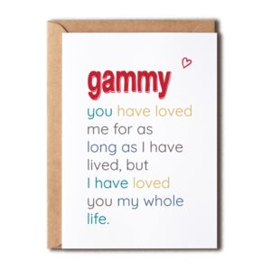 gammy you have loved - special gammy's day card - birthday card for gammy - sentimental card for gammy - meaningful card for gammy…