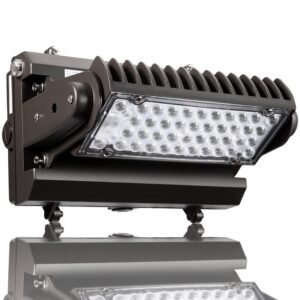 rotatable led wall pack light with dusk to dawn photocell, 80w 10400lm 400-600w hps/hid equiv., 5000k daylight etl commercial outdoor security lighting for warehouse, entrance, parking, garage