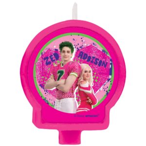 amscan zombies 3 birthday party candle - 2.5"h x 2.4"w | pink | 1 pc.