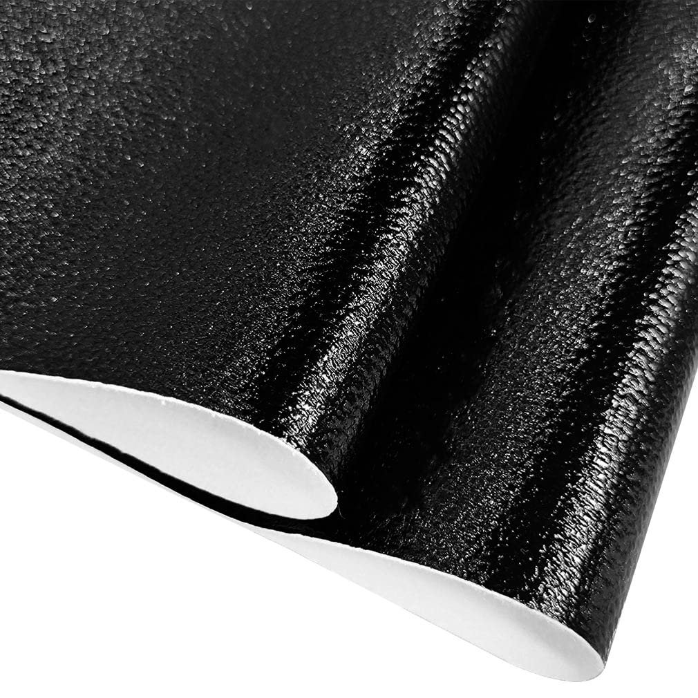 HYANG Metal Lychee Embossed Silver Faux Leather Sheets 1 Rolls 12''X53''(30cmX135cm), Faux Leather Very Suitable for Making Crafts, Leather Earrings, Bows, Handbag，Sewing (HYANG-813)