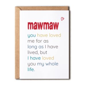 mawmaw you have loved - special mawmaw's day card - birthday card for mawmaw - sentimental card for mawmaw - meaningful card for mawmaw…