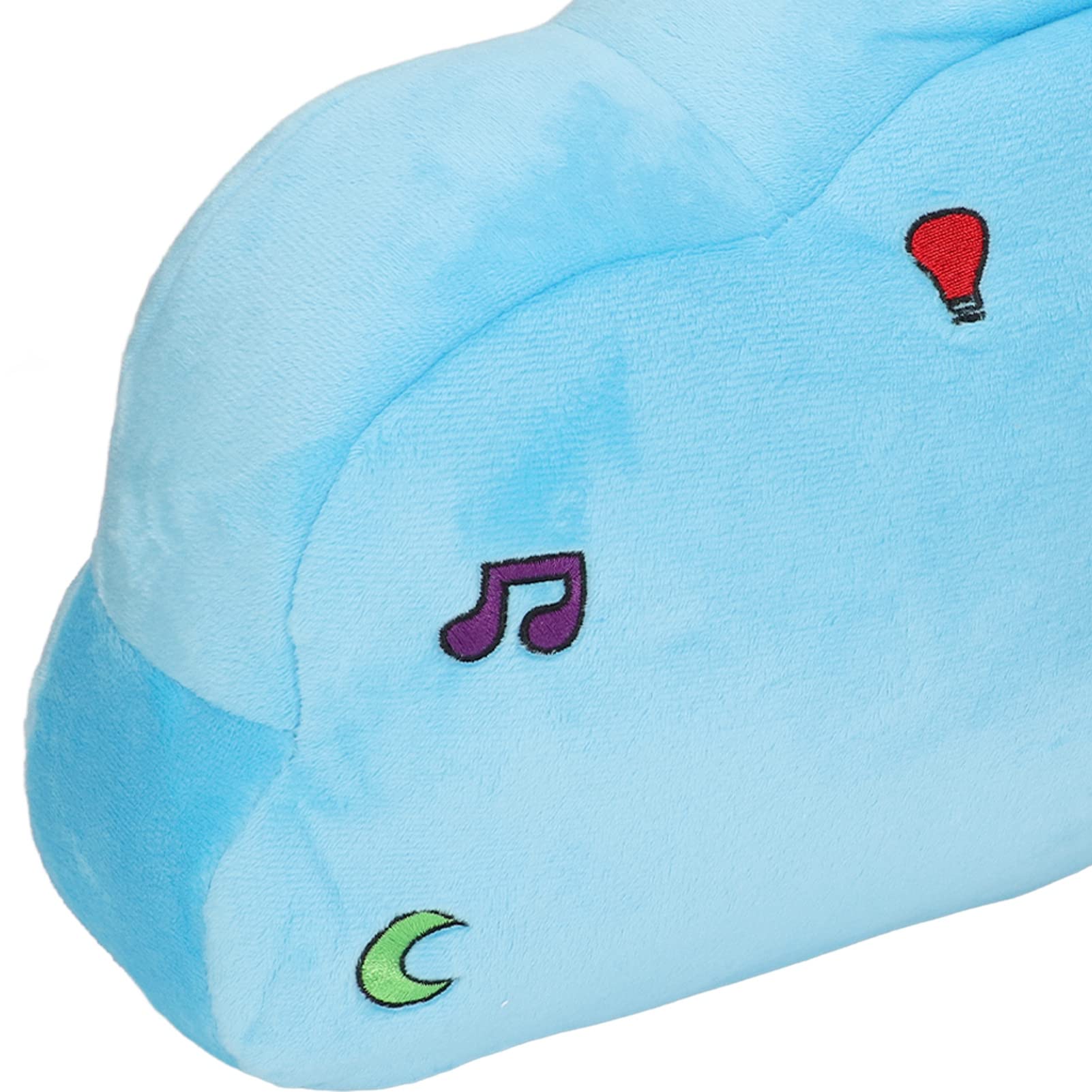 Kids Plush Quran Pillow, Blue Cloud Shape Plushed Stuffed Quran Pillow Quran Learning Pillow with LED Light