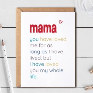 Mama You Have Loved - Special Mama's Day Card - Birthday Card For Mama - Sentimental Card For Mama - Meaningful Card For Mama…