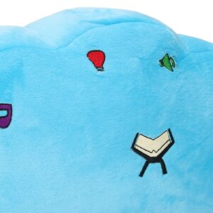 Kids Plush Quran Pillow, Blue Cloud Shape Plushed Stuffed Quran Pillow Quran Learning Pillow with LED Light