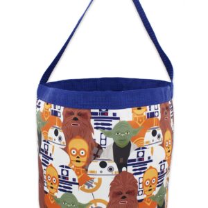 Disney Star Wars Yoda Collapsible Nylon Basket Bucket Tote Bag (One Size, Blue)