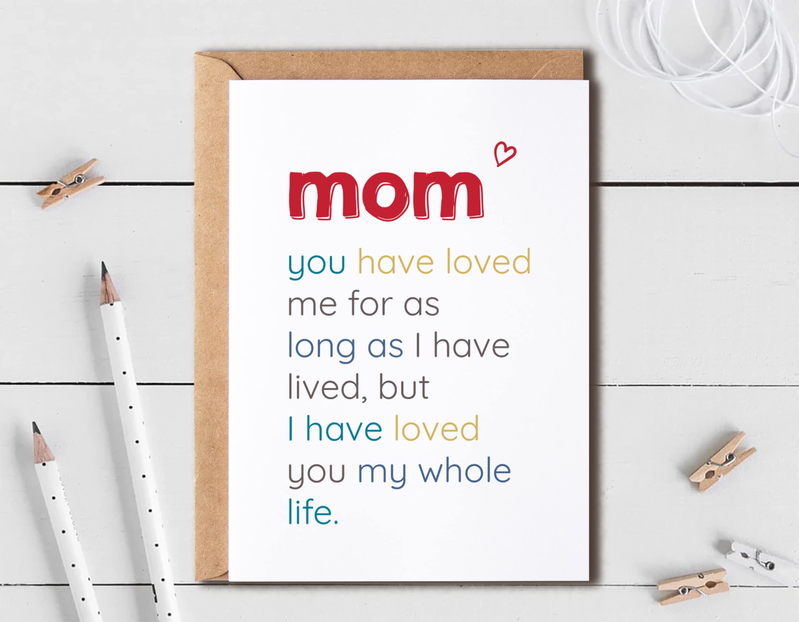 Mom You Have Loved - Special Mom's Day Card - Birthday Card For Mom - Sentimental Card For Mom - Meaningful Card For Mom…