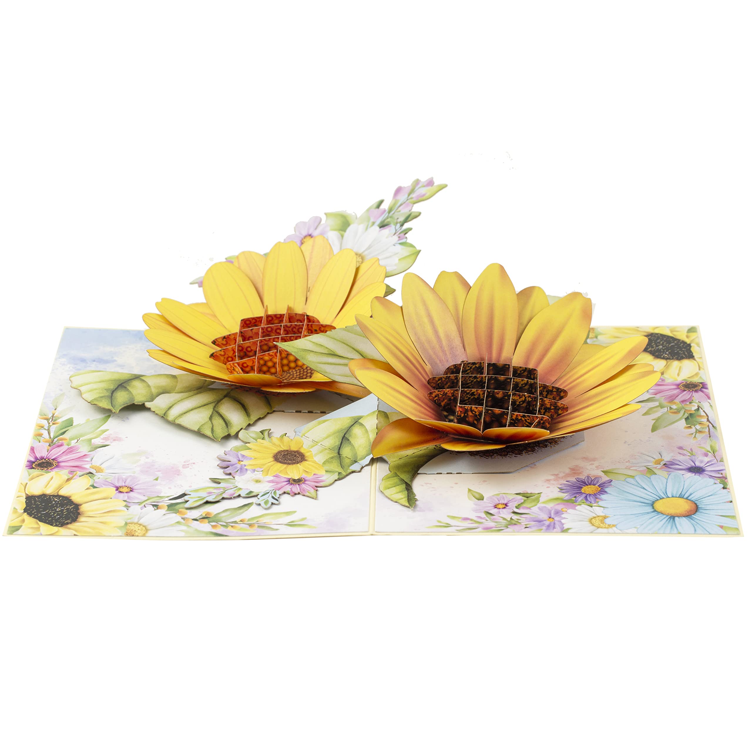 TRUANCE Pop Up Greeting Card Sunflowers- 3D Cards For Birthday, Anniversary, Mothers Day, Thank You Cards, Card for Mom, Congratulation Card, Love Card, All Occasion