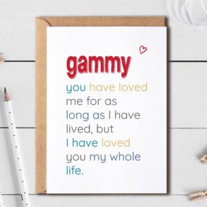 Gammy You Have Loved - Special Gammy's Day Card - Birthday Card For Gammy - Sentimental Card For Gammy - Meaningful Card For Gammy…