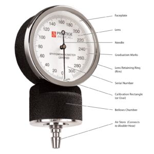 Prestige Medical Aneroid Sphygmomanometer/Sprague-Rappaport Kit, Pewter Grey