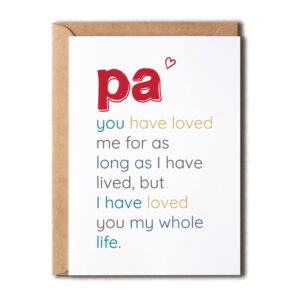 pa you have loved - special pa's day card - birthday card for pa - sentimental card for pa - meaningful card for pa…