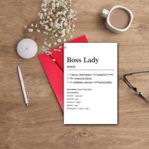 GYYsweetus Thanks for All You Do Boss Day Card, Coffee Appreciation Birthday Card for Boss, Boss’s Day Gifts for Boss Lady (Coffee Cup Boss)