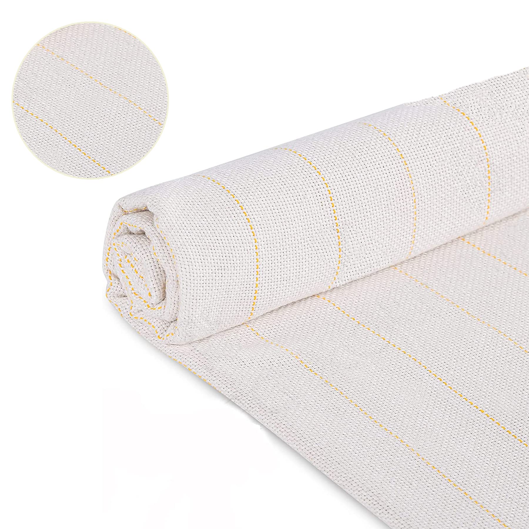 197in Large Primary Tufting Cloth with Marked Lines, Monks Cloth Punch Needle Fabric for Tufting Gun Rug Punch