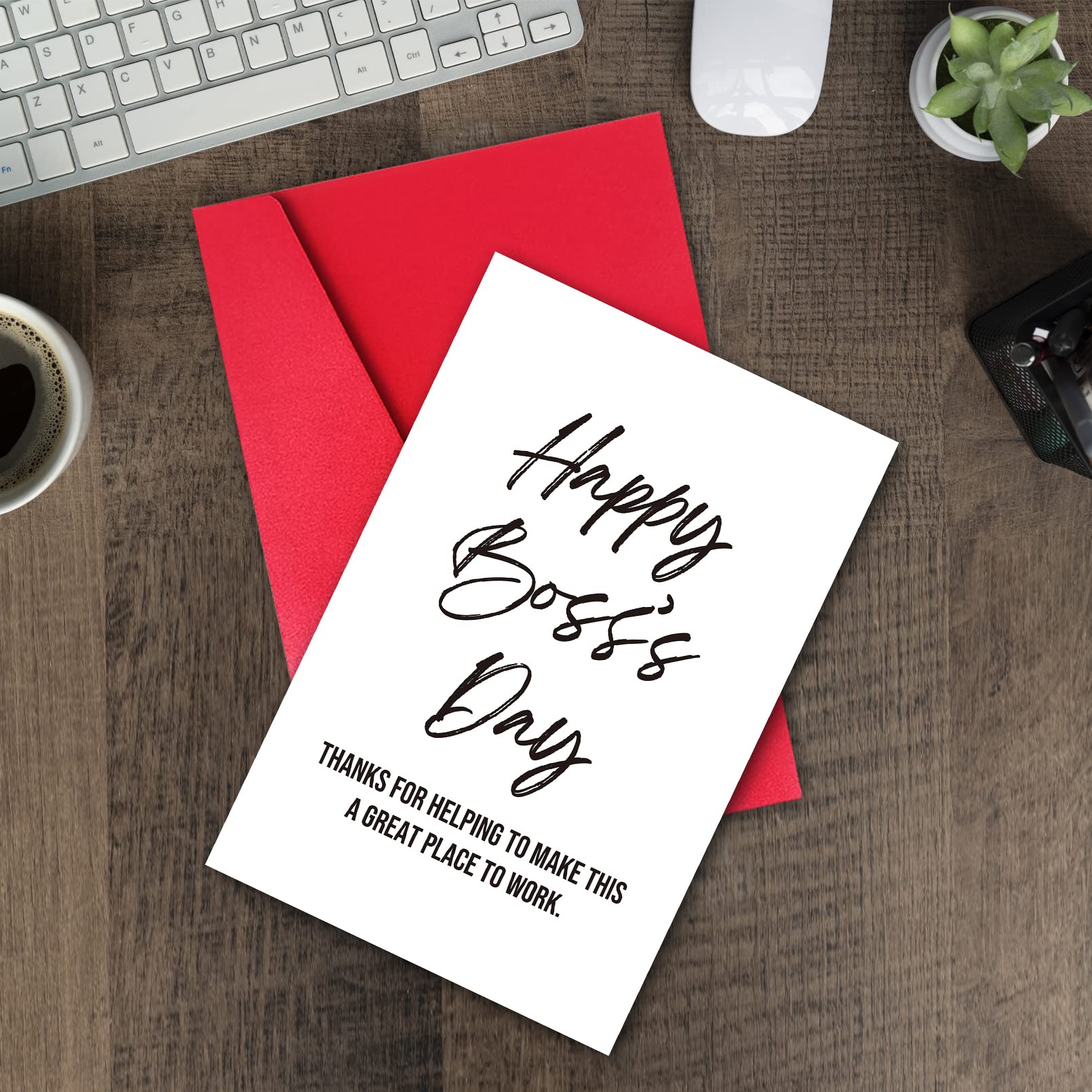 TQDaiker Happy Boss’s Day Card for Him Her Team Leader Man Women,Funny Boss Day Card form Staff Coworker Employee, Boss Appreciation Card, Hilarious Boss Day Card