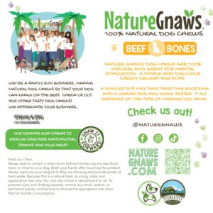 Nature Gnaws Beef Marrow Bones for Dogs 5-6" (2 Count) - Long Lasting for Aggressive Chewers and Large Dogs - Natural Dental Chews