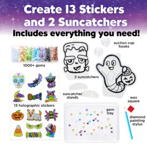 Creativity for Kids Big Gem Diamond Painting Kit - Halloween Stickers and Suncatchers - Halloween DIY Crafts for Kids, Halloween Activities and Gifts for Kids Ages 6-8+