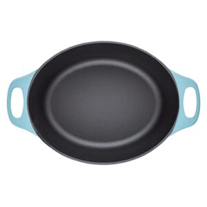 Rachael Ray NITRO Cast Iron Dutch Oven, 6.5 Quart, Agave Blue