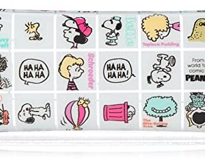 Snoopy SPZ-2632 0271 Women's Pen Case, Pencil Case, Small Items, Glasses Case, Clear Multi Case, Large, clear (SPZ-2633), One Size