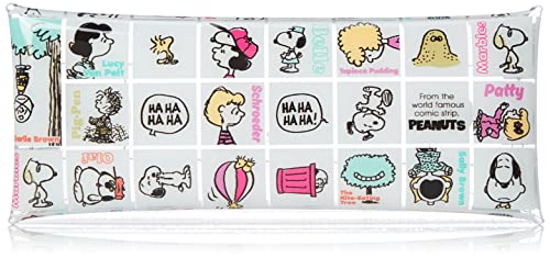 Snoopy SPZ-2632 0271 Women's Pen Case, Pencil Case, Small Items, Glasses Case, Clear Multi Case, Large, clear (SPZ-2633), One Size