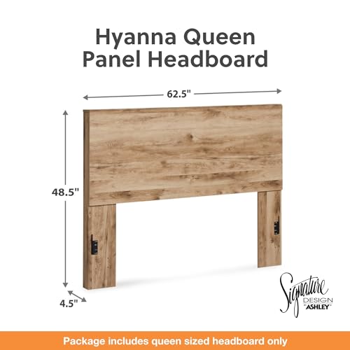 Signature Design by Ashley Hyanna Rustic Decorative Laminate Panel Headboard ONLY, Queen, Brown