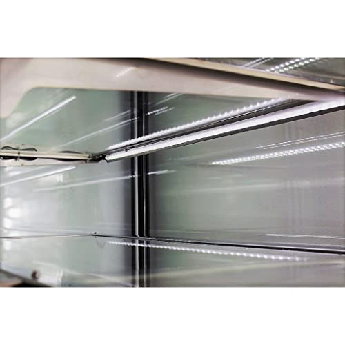 PEAKCOLD Refrigerated Glass Bakery Display Case; Floor Standing Cake Showcase with 3 Shelves; 36" W