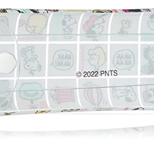 Snoopy SPZ-2632 0271 Women's Pen Case, Pencil Case, Small Items, Glasses Case, Clear Multi Case, Large, clear (SPZ-2633), One Size