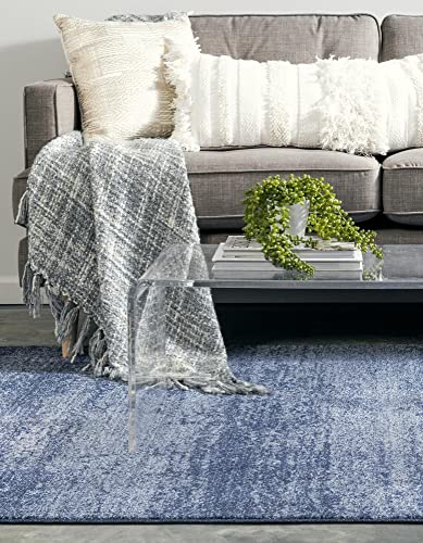 Rugs.com Angelica Collection Rug – 2' x 3' Navy Blue Medium Rug Perfect for Entryways, Kitchens, Breakfast Nooks, Accent Pieces