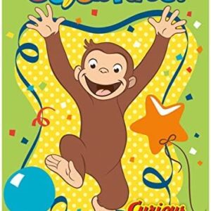 Unique Curious George Birthday Party Supplies Bundle Pack includes Party Invitations with Envelopes - 16 Count