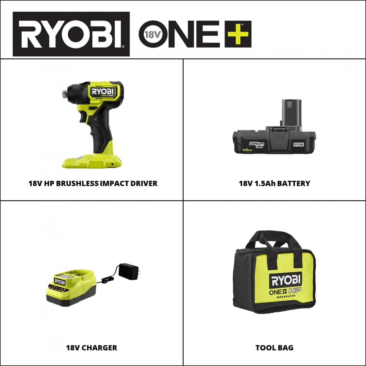 Special Buy: RYOBI 18V ONE+ HP Compact Brushless 1/4" Impact Driver Kit (PSBID9KMX)