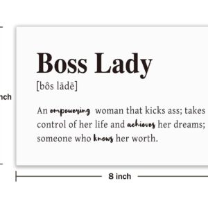 Serviky Funny Boss’s Day Card for Women, Best Boss Appreciations Birthday Gifts for Her(Boss Lady)