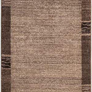 Rugs.com Angelica Collection Rug – 3' x 5' Dark Beige Medium Rug Perfect for Entryways, Kitchens, Breakfast Nooks, Accent Pieces