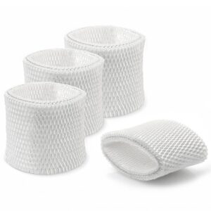 wf2 humidifier filter for kaz vicks - v3100 v3500 v3700 v3800 v3900 3020 series, protec pwf2 vev400 cool mist vaporizer humidifiers (pack of 4) white