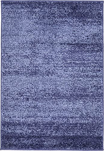 Rugs.com Angelica Collection Rug – 2' x 3' Navy Blue Medium Rug Perfect for Entryways, Kitchens, Breakfast Nooks, Accent Pieces