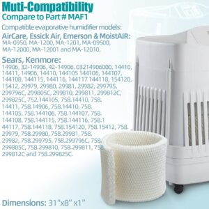 MAF1 Humidifier Filter for Air-Care - Essick Air Emerson Moistair MA1200 MA1201 MA0950, Kenmore14906 32-14906 42-14906 EF1 Humidifiers (2 Pack)