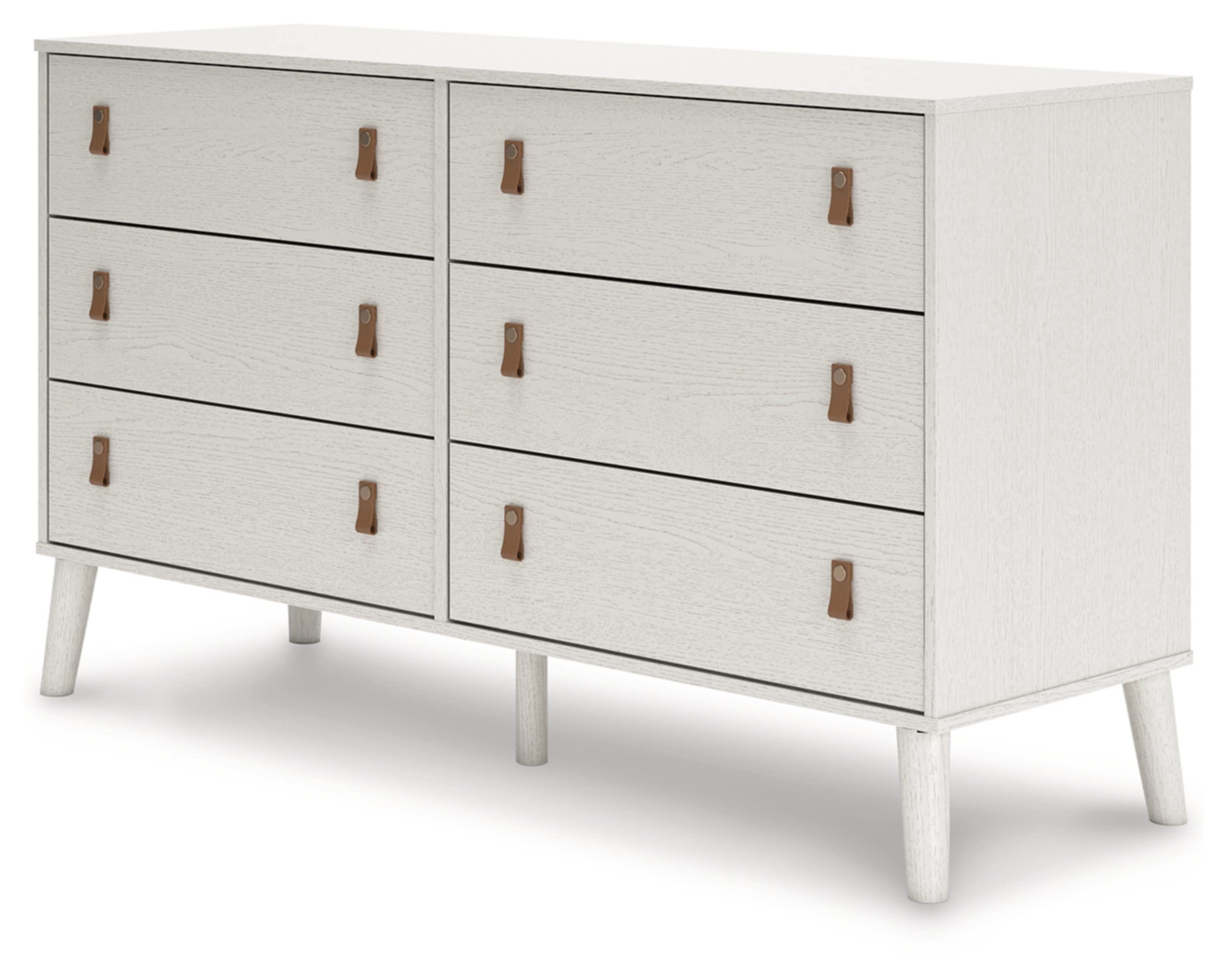 Signature Design by Ashley Aprilyn Farmhouse 6 Drawer Dresser, Whitewash