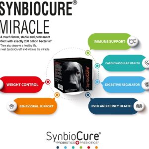 Synbiocure I Probiotics & Prebiotics for Dogs I Powder Dog Supplement I Digestive Health Support I 200 Billion Bacteria Per Sachet I 30 Sachets*2 g