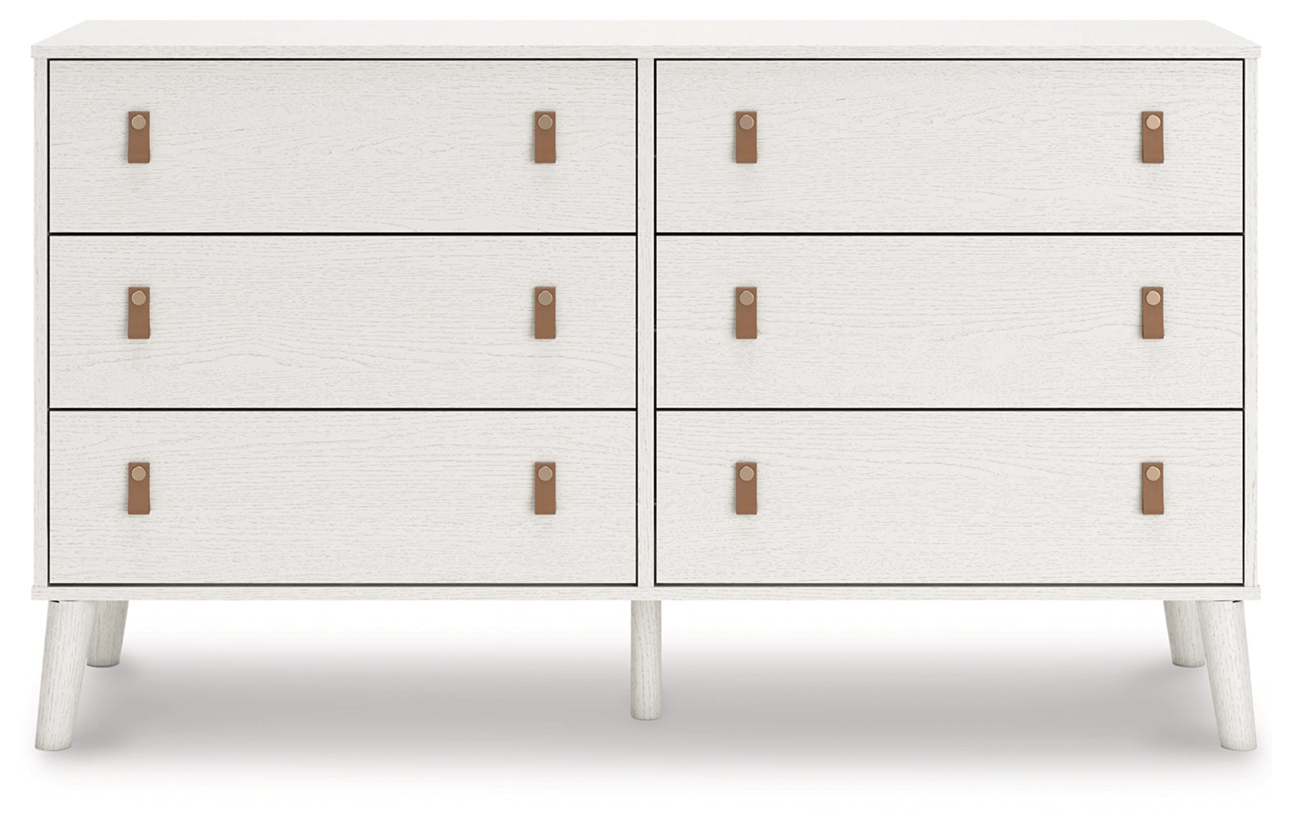 Signature Design by Ashley Aprilyn Farmhouse 6 Drawer Dresser, Whitewash