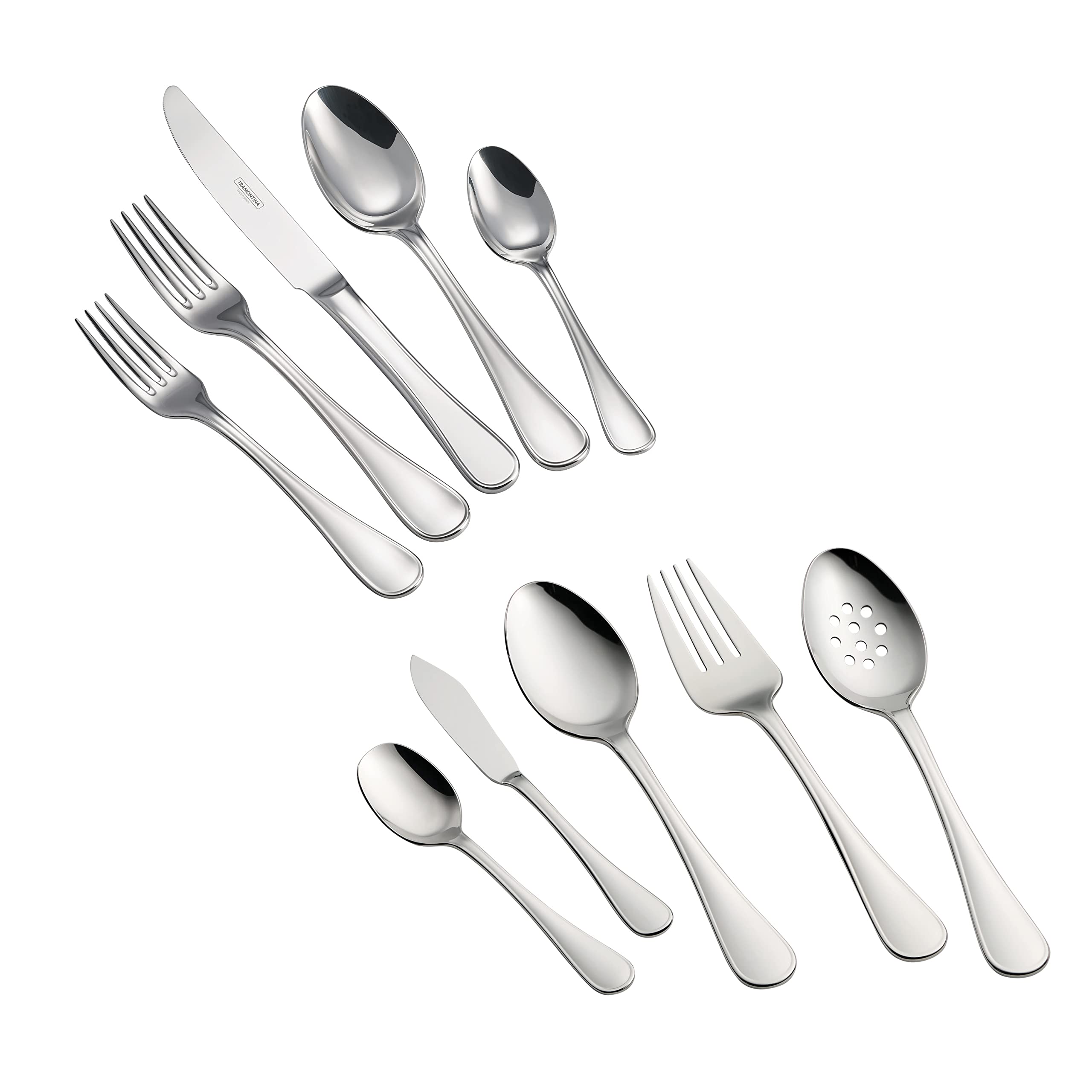 Tramontina 45 Piece Silverware Set - Firenze Utensils Set