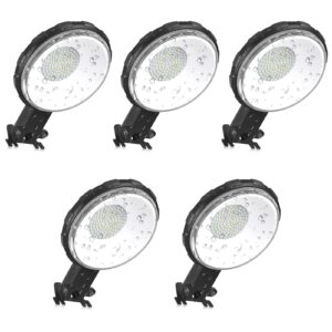 ankishi 5 pack led barn lights 100w 12000lm led dusk to dawn outdoor lighting (500 watt mh/hps replacement) 5000k daylight white ip65 waterproof area street light for barn farmhouse yard patio