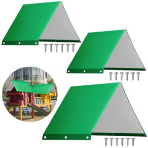 3 pieces 52 x 89 inch swing set replacement tarp for play set outdoor swingset shade kids playground canopy swing replacement canopy waterproof cover replacement tarp sunshade for backyard outdoor