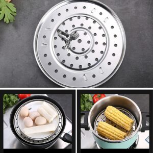 Steamer Rack, Pressure Cooker Canner Rack 304 Stainless Steel Canning Rack Round Pot Steaming Tray with Detachable Legs for Baking Cooking Steaming (Diameter 26cm)