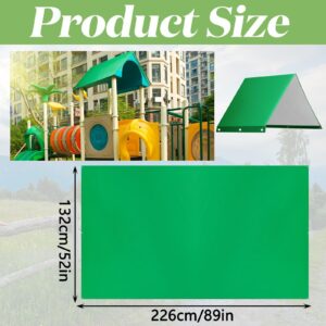 3 Pieces 52 x 89 Inch Swing Set Replacement Tarp for Play Set Outdoor Swingset Shade Kids Playground Canopy Swing Replacement Canopy Waterproof Cover Replacement Tarp Sunshade for Backyard Outdoor